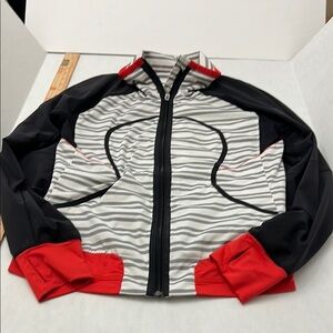 Lululemon Athletica Black and Red Windbreaker